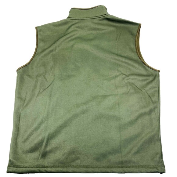 Ducks Unlimited Logo Vest Sleeveless Fleece Lined Green L Mens Zip Pockets Cabin - Picture 6 of 13